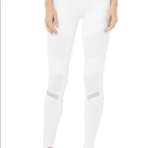 Alo yoga white high waisted Moto leggings